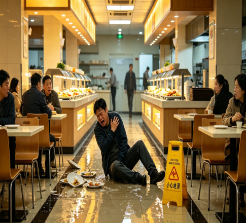 顾客就餐滑倒索赔9.08万！餐饮人读懂防滑，省下高额赔偿金