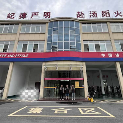 湖北某消防大队地面防滑施工