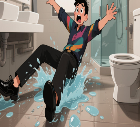 2025年5月13日晚卢先生在长沙某酒店住宿，在浴室洗澡时滑倒受伤，将酒店告上法庭索赔各种费用1.3万余元。